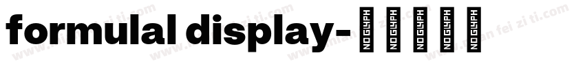 formulal display字体转换
